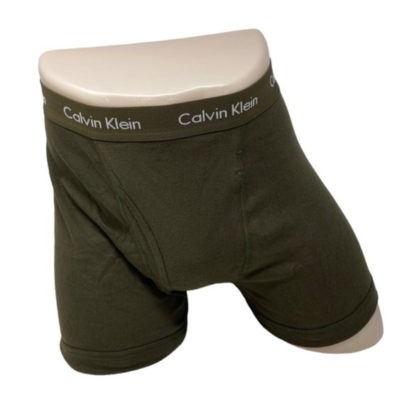 Calvin Klein Men Underwear Cotton Classic Fit Boxer Brief3 Pack Beige NB1429917 - Picture 4 of 7